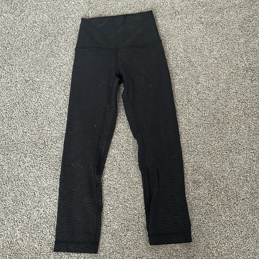 Lululemon Align Leggings with limes through them!! Size 0! Worn 3 times!
